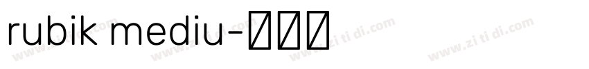 rubik mediu字体转换